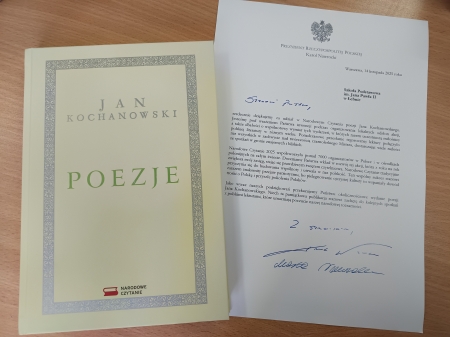 PODZIĘKOWANIE Z KANCELARII PREZYDENTA RP