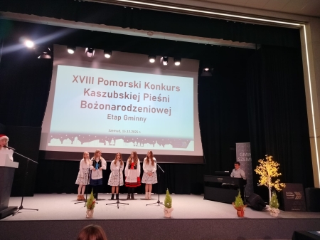 Gminny XVIII Pomorski Konkurs Kaszubskiej Pieśni Bożonarodzeniowej