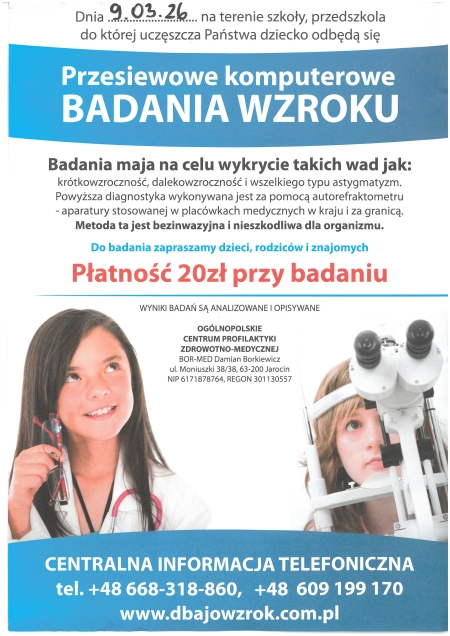 Przesiewowe komputerowe badanie wzroku