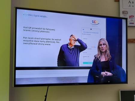 Lekcja online z zakresu cyber bezpieczeństwa.