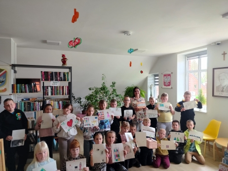 WIZYTA W BIBLIOTECE PUBLICZNEJ W ŁEBNIE 
