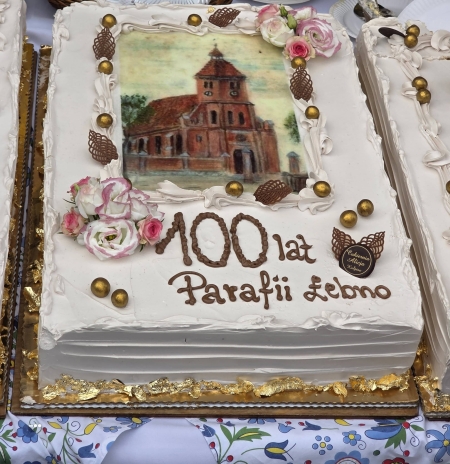 JUBILEUSZ 100-LECIA PARAFII PW. MATKI BOSKIEJ KRÓLOWEJ POLSKI W ŁEBNIE